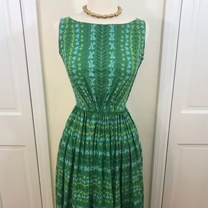 Vintage 1950s novelty  cotton dress